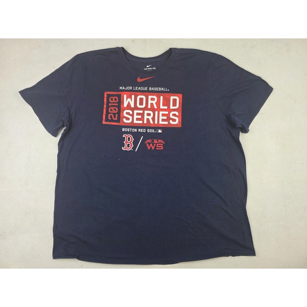 Nike 2018 Boston Red Sox World Series Bound Champions Center‎ Swoosh Mens 2XL